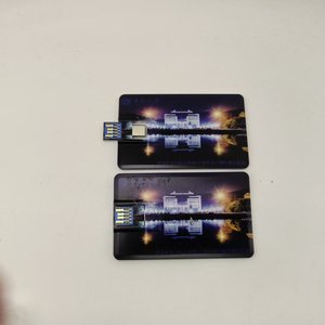 Clé <span class=keywords><strong>USB</strong></span> de type C 2.0 2 Go 4 Go 8 Go 16 Go 32 Go en plastique, nouvelle clé <span class=keywords><strong>USB</strong></span> en forme de carte de crédit pour cadeaux promotionnels d'entreprise - Product Image 4