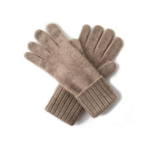Gants et <span class=keywords><strong>Mitaines</strong></span> Thermiques en Tricot Jacquard en Laine/<span class=keywords><strong>Cachemire</strong></span> Couleur Unie Hiver 2025 Mode Pas Cher Mignon Femme - Product Image 2