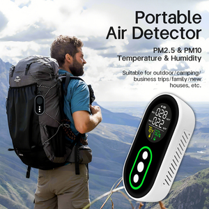4 In 1 Portable PM2.5 <strong>Sensor</strong> <strong>Air</strong> <strong>Particle</strong> Meter <strong>Air</strong> Pollution Monitor <strong>Dust</strong> Detector For Camping - Product Image 5