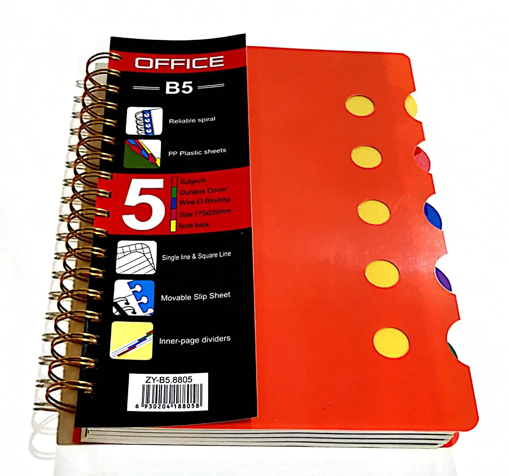 Back to School Spiral hefte Betreff Notebook Custom