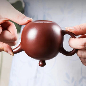 Panic buyinfg Chinese Chaozhou กาน้ำชากังฟูสีม่วงชื่อหม้อไข่มังกร - Product Image 3