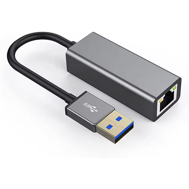 2024 New USB 3.0 OTG Type-C Gigabit Ethernet Adapter 1000 Mbps Wired Stock for Laptops