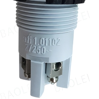 Interruttore a pulsante momentaneo RAFI 1.01102 nero da 18 mm, 2 contatti normalmente aperti, struttura elettronica in plastica, 250V