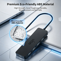 Hub USB-C vers 4 ports USB 3.0, transfert de données haute vitesse 5 Gbps, extension de ports USB pour la maison et le bureau, configuration de travail sur ordinateur portable