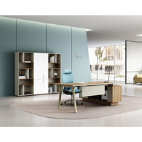 MFC Mobilier de bureau de direction moderne et contemporain, personnalisé, commercial, luxueux, pour chef d'entreprise