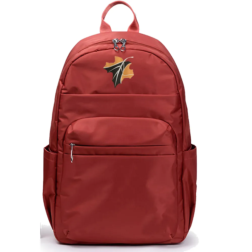 Школьный рюкзак среднего размера из ткани Оксфорд цвета каштанового красного