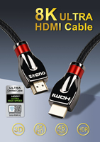 Câble HDMI 2.1 ZOGUO 8K 48 Gbps 60 Hz ultra haute vitesse, câble vidéo tressé