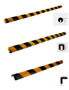 Tira de Espuma de PU Autoadhesiva Amarilla y Negra de 150 cm en Forma de L, Protector de Esquinas Anticolisión para Seguridad - Product Image 6