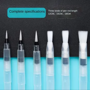 Ensemble <span class=keywords><strong>de</strong></span> stylos à eau pour aquarelle, pigments solides, pour débutants, 1/3/6 pièces, rechargeables, à tête souple, avec réservoir d'eau, <span class=keywords><strong>pinceau</strong></span> <span class=keywords><strong>de</strong></span> peinture à main levée - Product Image 2