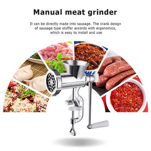 Hachoir à porc en acier inoxydable pour la maison, à monter sur table, pour farcir les saucisses - Product Image 6