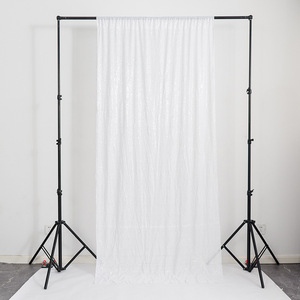 Fabbrica diretta 3mm paillettes sfondo tessuto tenda in poliestere tessuto per matrimonio Hotel banchetto <span class=keywords><strong>foto</strong></span> stand sfondo - Product Image 3