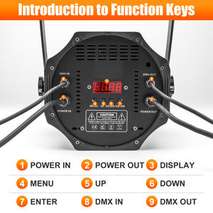 Luz Cegadora LED COB Blanca de 200w para Escenario, Zoom, Haz de Aluminio Cálido, Resistente al Agua, Control DMX512, Luces de Proyección - Product Image 4
