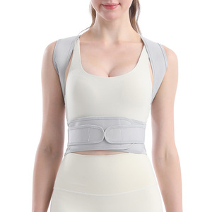 Corrector de Postura para Adultos con Soporte de Quilla, en Gris y Negro, Fibra de Poliéster Gruesa, Enderezador de Espalda para Hombres y Mujeres - Product Image 2