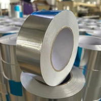 Ruban adhésif en aluminium pour l'étanchéité des conduits HVAC, résistant à la chaleur, imperméable, auto-adhésif, simple face, ruban de réparation, fabricant