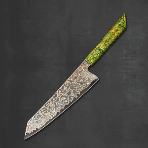 Nuevo diseño <span class=keywords><strong>Damasco</strong></span> Kiritsuke cuchillo de cocina 8,5 pulgadas chef japonés forjado en acero VG10 de alto carbono hecho a mano cuchillo de cobre <span class=keywords><strong>Damasco</strong></span> - Product Image 4