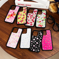 Étui de téléphone en tissu + acrylique + TPU pour iPhone 16promax/iPhone 16pro/16/16plus/15promax/15plus/14/13/12, coque de protection colorée