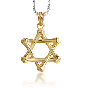 สร้อยคอรูปดาวหกแฉกโลหะผสมสังกะสีจี้ของขวัญสำหรับผู้ชายเครื่องประดับ SP744 - Product Image 5