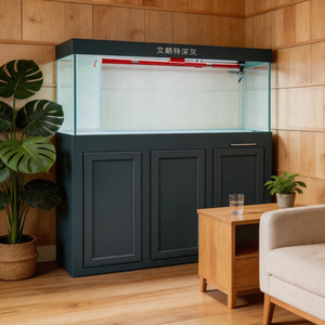 <span class=keywords><strong>Acquario</strong></span> su Misura di Grandi Dimensioni <span class=keywords><strong>con</strong></span> Filtro a Fondo, Lussuoso <span class=keywords><strong>Acquario</strong></span> in Vetro Curvo per Acquascaping Professionale in Acqua Dolce - Product Image 1