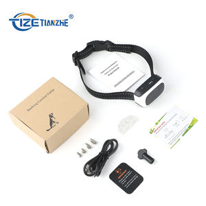 Tize शीर्ष विक्रेता 7 Levles अनुकूलित रंग बिजली के झटके और कंपन छाल नियंत्रण कॉलर सदमे कुत्ते कोई छाल कॉलर - Product Image 3