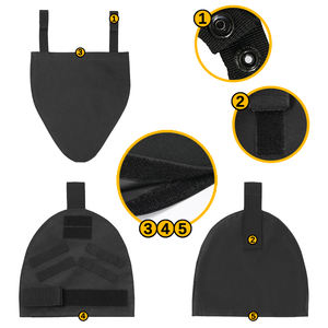 อุปกรณ์ยุทธวิธีป้องกันการฝึกซ้อมกลางแจ้งอุปกรณ์2x Molle ไหล่ + แผ่นเป้า1x พร้อมตะขอและตัวยึดห่วง - Product Image 3