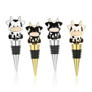 Penutup Botol Anggur Logam Kustom Dekoratif Penyegel Topper dengan LOGO Personal Enamel Lencana 3D Waktu Produksi Terjamin - Product Image 3