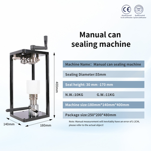 Machine à sceller les canettes à main en acier inoxydable Machine à sceller manuelle pour bouteilles de jus de thé à bulles Machine à sceller les canettes pour animaux de compagnie - Product Image 2