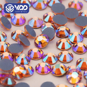 VDD 094 Lumière Pêche <span class=keywords><strong>AB</strong></span> SS6-SS30 Haute Qualité <span class=keywords><strong>Hotfix</strong></span> Verre <span class=keywords><strong>Strass</strong></span> Cristal Flatback <span class=keywords><strong>Strass</strong></span> Pierres Tissu Chaussures Vêtements - Product Image 1