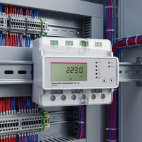 Meter Energi Prabayar Tiga Fasa Cerdas Kelas Akurasi 1.0 Layar LCD Tipe Terpisah 3x100A Dilengkapi IOT