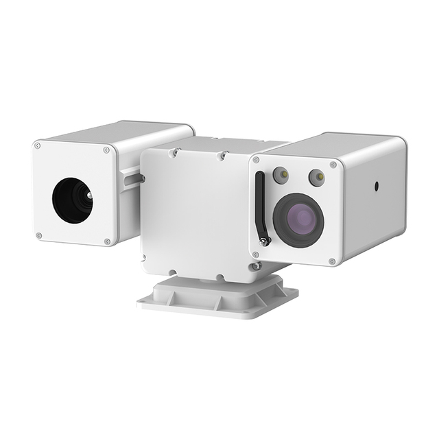 AI Bi-spectrum Thermal Optical PTZ Dome Camera CMOS Sensor Temperature Measurement Anomaly Alarm Human Vehicle Detection Cloud