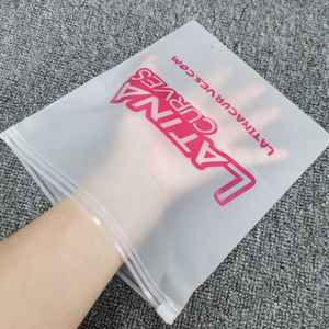 ถุงพลาสติกมีซิปด้านข้างสำหรับใส่เสื้อผ้าเสื้อผ้าเสื้อผ้า - Product Image 6