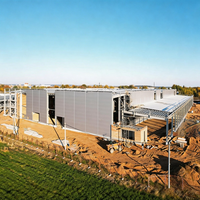 Bâtiment en structure acier moderne de haute qualité, multi-étages et de grande envergure, pour atelier, ferme, logistique commerciale et stockage