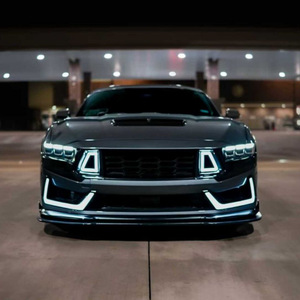 Nuevo Kit <span class=keywords><strong>de</strong></span> Parachoques Delantero Estilo Dark Horse con Luces LED y Rejilla para Mustang 2024-2025, Material PP Negro Sin Pintar - Product Image 4
