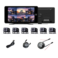 Caméra anti-collision 4CH 6CH AI BSD zone d'écran tactile de 10 pouces plate-forme en direct 4G réglable