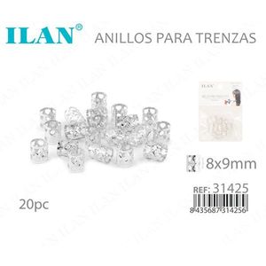Anelli per trecce 8x9mm 20 pezzi Accessori per lo styling dei capelli - Product Image 3