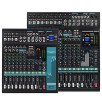 Console de mixage audio Xtuga MFX162 haute qualité 16 canaux avec 24 effets numériques pour DJ, karaoké et système sonore