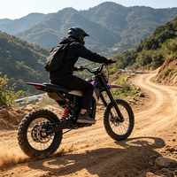 Moto cross électrique professionnelle de niveau 72V 5000W pour adultes débutants en course tout-terrain et en conduite en forêt