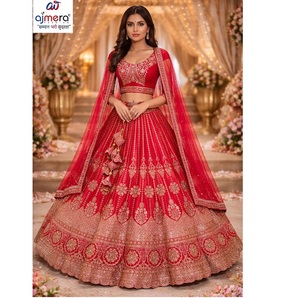 Designer Modern Bridal <b>Lehenga</b> Set for Women Traditional Wedding Wear Ethnic Embroidery Festival Party Outfit Quick Dry - Product Image 1