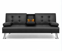 Canapé-lit pas cher, mobilier moderne pour salon, canapé d'angle de luxe convertible en cuir, canapé-lit pliable