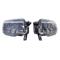Accessoires Yongjin Utv Phare LED noir avec anneau lumineux blanc pour Honda Pioneer 500 700 1000