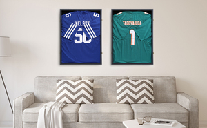 Jersey khung mới cổ điển tùy chỉnh gỗ đen Jersey khung hiển thị trường hợp có thể khóa với Acrylic 98% uv-chống - Product Image 5