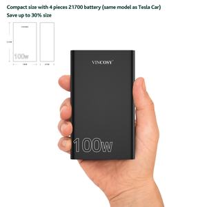 Batteries externes OEM/ODM ultra-minces 20000 mAh à charge rapide PD 100W, chargeur portable pour téléphone et ordinateur portable - Product Image 4