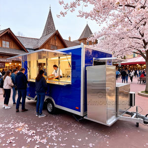 Remolque de Comida Móvil para la Calle, Barbacoa, Hot Dogs, Papas Fritas, Tacos, Hamburguesas, Camiones de Comida Usados al por Mayor en Venta - Product Image 3