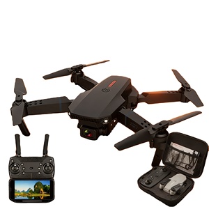 Beautiful LED Lights Cool E88 Pro 4K Dual <strong>Camera</strong> HD Beginner Aerial <strong>Drone</strong> Remote Control Aircraft Durable Plastic Smart <strong>Drone</strong> - Product Image 1