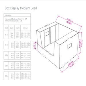 Wideuse Cardboard Stackable Storage <b>Box</b> Display Stand Paper WM Shampoo PDQ Stacking Bins Cardboard Counter Display for Promotion - Product Image 6