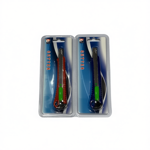 MNJ Cutter 18913 Utility Knife With Green Handle For Precision Cutting 12Pcs Pack - Product Image 1