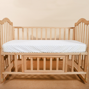 3D thoáng khí minky chấm bé Crib <span class=keywords><strong>Sheets</strong></span> dệt kim cot <span class=keywords><strong>bedding</strong></span> Set với sợi nhỏ điền Dot mô hình trang bị tấm - Product Image 4