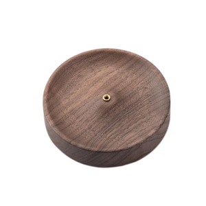 Black Walnut Solid Wood Incense Holder Hand Made Aromatic Zen Tea Ceremony Use Sandalwood Material - Product Image 3