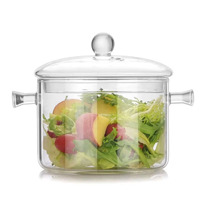 <span class=keywords><strong>Pentole</strong></span> in Vetro Trasparente Borosilicato ad Alta Resistenza con Due Manici e Coperchio per Cucinare sul Fornello, <span class=keywords><strong>Vendita</strong></span> all'Ingrosso Lovfe - Product Image 6