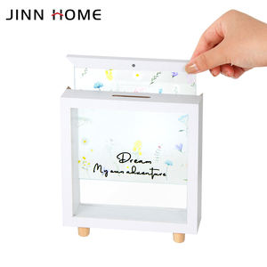 Tirelire en métal personnalisée Jinn Home, en forme de boîte et de pot, cadeau pour enfant, <span class=keywords><strong>d</strong></span>écoration <span class=keywords><strong>d</strong></span>'intérieur et jouet - Product Image 4