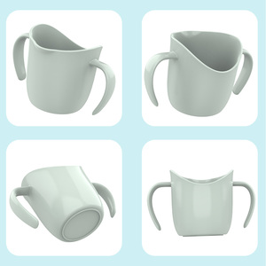 Plastique Mignon Enfants <span class=keywords><strong>Tasse</strong></span> Bébé Formation Boire Tout-petits Enfants Apprentissage Alimentation Gobelets D'eau Avec Poignée - Product Image 4